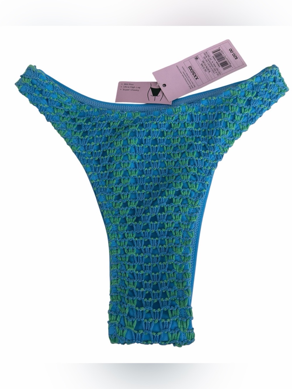 wild fable Women’s Blue and Green Crochet Bikini Bottom Size XXS (00)